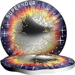 . @014/MAYO Envío - 1ª MONEDA@ AUSTRIA 20 EUROS 2024 SUPERNOVA Serie BELLEZAS DEL UNIVERSO PLATA PROOF ESTUCHE Österreich
