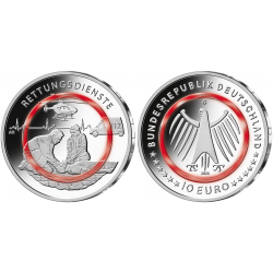 . @014/MAYO Envío@ ALEMANIA 10 EUROS 2026 EMERGENCIAS SANITARIAS 112 Serie Ciudadanía MONEDA BIMETALICA PLÁSTICO + NICKEL