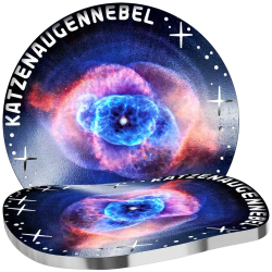. @014/MAYO Envío - 3ª MONEDA@ AUSTRIA 20 EUROS 2026 NEBULOSA OJO DE GATO Bellezas del Universo PLATA PROOF ESTUCHE Österreich