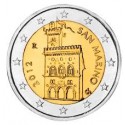SAN MARINO 2 EUROS 2012 CASA DEL GOBIERNO @Diseño TIPO 1@ SC MONEDA TIPO NORMAL NO CONMEMORATIVA @ESCASA@