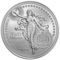 . 1 coin x NIUE 2 DOLARES 2022 ALBERT EINSTEIN Serie ICONS OF INSPIRATION 4ª MONEDA DE PLATA OZ ONZA