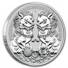 . @0RARA@ AUSTRALIA 1 DOLAR 2020 PIXIU DRAGONES GUARDIANES MONEDA DE PLATA PURA ONZA silver CÁPSULA Oztxt