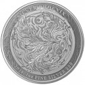 . 1 aaaaaaacoin NIUE 2 DOLARES 2024 SILVER PHOENIX King Charles III MONEDA DE PLATA OZ ONZA cápsula