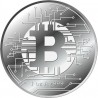 . 1 aaaacoin CHAD 5000 FRANCOS 2022 BITCOIN Cripto coin MONEDA DE PLATA PURA Tchad 1 ONZA OZ silver