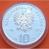@RARA@ POLONIA 10 ZLOTY 1995 ESTATUAS - OLIMPIADA DE ATLANTA 1996 1896 KM.101 MONEDA DE PLATA PROOF 32 mm
