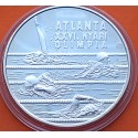 HUNGRIA 1000 FORINT 1994 BP NATACIÓN OLIMPIADA DE ATLANTA 1996 KM.712 MONEDA DE PLATA PROOF Hungary silver SWIMMING