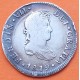 ESPAÑA Rey FERNANDO VII 2 REALES 1819 JJ Ceca de MEXICO MONEDA DE PLATA @PATINA@ Spain silver coin Ferdin Dei Gratia