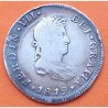 ESPAÑA Rey FERNANDO VII 2 REALES 1819 JJ Ceca de MEXICO MONEDA DE PLATA @PATINA@ Spain silver coin Ferdin Dei Gratia
