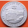 CUBA 1 PESO 1984 CASTILLO LA FUERZA en LA HABANA KM.142 MONEDA DE NICKEL SC + IMPERFECCIONES Caribe