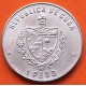 CUBA 1 PESO 1984 CASTILLO LA FUERZA en LA HABANA KM.142 MONEDA DE NICKEL SC + IMPERFECCIONES Caribe