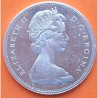 CANADA 1 DOLAR 1965 INDIOS EN CANOA KM.64.1 MONEDA DE PLATA EBC + RAYITAS $1 Dollar silver 0,60 ONZAS