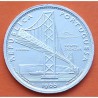 PORTUGAL 20 ESCUDOS 1966 PUENTE SALAZAR y ESCUDO NACIONAL KM.592 MONEDA DE PLATA SC + PUNTITO silver R/1