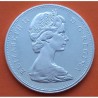 CANADA 1 DOLAR 1965 INDIOS EN CANOA KM.64.1 MONEDA DE PLATA EBC + RAYITAS $1 Dollar silver 0,60 ONZAS