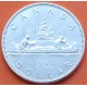 @ÚLTIMO AÑO DE ESTE BUSTO@ CANADA 1 DOLAR 1963 INDIOS EN CANOA - VOYAGEUR KM.54 MONEDA DE PLATA EBC $1 Dollar silver R/3