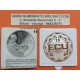 0,74 ONZAS x HOLANDA 25 ECU 1990 GROOTE KM.X.85.2 MONEDA DE PLATA PROOF The Netherlands 25 Ecus
