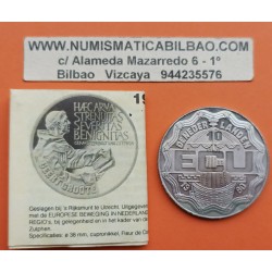 @OFERTA@ HOLANDA 10 ECUS 1990 GEERT GROOTE MONEDA DE NICKEL SC The Netherlands 10 Ecu 1990
