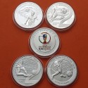 . 4 ONZAS x KOREA DEL SUR 10000 WON 2002 MUNDIAL DE FÚTBOL KM.99/101 MONEDA DE PLATA PROOF South Corea