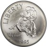 ESTADOS UNIDOS 1 DOLAR 1995 P SOLDADO HERIDO CICIL WAR BATTLEFIELD KM.255 MONEDA DE PLATA SC USA silver coin UNC