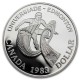 CANADA 1 DOLAR 1983 UNIVERSIADA DE EDMONTON KM.138 MONEDA DE PLATA BAJA PROOF $1 Dollar silver coin