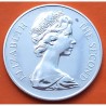 SANTA HELENA 25 PENIQUES 1973 BARCO III TERCENTENARY 1673 QUEEN ELIZABETH II KM.5 A MONEDA DE PLATA PROOF @IMPERFECCIONES@