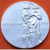 FINLANDIA 100 MARKKAA 1989 ARTES VISUALES - MUJERES en ATENEUM KM.75 MONEDA DE PLATA SC Finnland