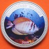 @COLORES - Tirada 1.000 uds@ PALAU 1 DOLAR 2009 PEZ CIRUJANO KM.285 MONEDA DE NICKEL + BAÑO DE PLATA SC