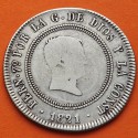 ESPAÑA Rey FERNANDO VII 10 REALES 1821 SR Ceca de MADRID RESELLADO MONEDA DE PLATA @ESCASA@ Spain Ferdinand VIIr/1