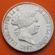 @ESCASA@ ESPAÑA Reina ISABEL II 1 ESCUDO 1867 Ceca de MADRID KM.626.1 MONEDA DE PLATA Spain silver coin R/2