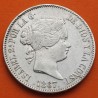 @ESCASA@ ESPAÑA Reina ISABEL II 1 ESCUDO 1867 Ceca de MADRID KM.626.1 MONEDA DE PLATA Spain silver coin R/2