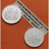 2 monedas @RARAS@ x VATICANO 5 EUROS 2005 + VATICANO 10 EUROS 2005 PAPA BENEDICTO XVI PLATA PROOF NO ESTUCHE
