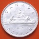 CANADA 1 DOLAR 1962 INDIOS EN CANOA VOYAGEUR KM.54 MONEDA DE PLATA EBC- silver 0,60 ONZAS R/1