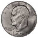 @VER FOTO@ ESTADOS UNIDOS 1 DOLAR 1972 P EISENHOWER y AGUILA EN LA LUNA KM.203 MONEDA DE NICKEL EBC/SC USA $1 Dollar