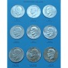 @VER FOTO@ ESTADOS UNIDOS 1 DOLAR 1974 D EISENHOWER y AGUILA EN LA LUNA KM.203 MONEDA DE NICKEL EBC/SC USA $1 Dollar