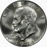 @VER FOTO@ ESTADOS UNIDOS 1 DOLAR 1974 D EISENHOWER y AGUILA EN LA LUNA KM.203 MONEDA DE NICKEL EBC/SC USA $1 Dollar