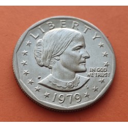 ESTADOS UNIDOS 1 DOLAR 1979 P SUSAN B. ANTHONY AGUILA SOBRE LA LUNA KM.207 MONEDA DE NICKEL SC- USA 1 Dollar