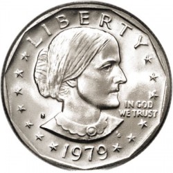ESTADOS UNIDOS 1 DOLAR 1979 S SUSAN B. ANTHONY AGUILA SOBRE LA LUNA KM.207 MONEDA DE NICKEL SC- USA 1 Dollar