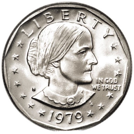ESTADOS UNIDOS 1 DOLAR 1979 S SUSAN B. ANTHONY AGUILA SOBRE LA LUNA KM.207 MONEDA DE NICKEL SC- USA 1 Dollar