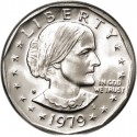 ESTADOS UNIDOS 1 DOLAR 1979 S SUSAN B. ANTHONY AGUILA SOBRE LA LUNA KM.207 MONEDA DE NICKEL SC- USA 1 Dollar
