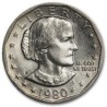 ESTADOS UNIDOS 1 DOLAR 1980 S SUSAN B. ANTHONY AGUILA SOBRE LA LUNA KM.207 MONEDA DE NICKEL SIN CIRCULAR USA 1 Dollar