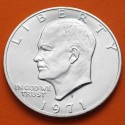 ESTADOS UNIDOS 1 DOLAR 1971 S PRESIDENTE EISENHOWER KM.203A MONEDA DE PLATA SC USA Silver Dollar UNC