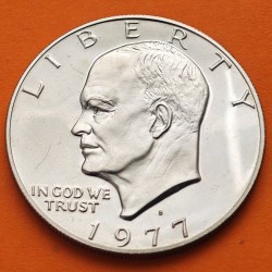 ESTADOS UNIDOS 1 DOLAR 1977 S EISENHOWER y AGUILA SOBRE LA LUNA KM.203 MONEDA DE NICKEL @PROOF@ USA $1 Dollar