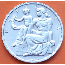 SUIZA 5 FRANCOS 1948 B CONSTITUCION FEDERAL MUJER CON NIÑO KM.48 MONEDA DE PLATA SC- Switzerland Francs silver R/2