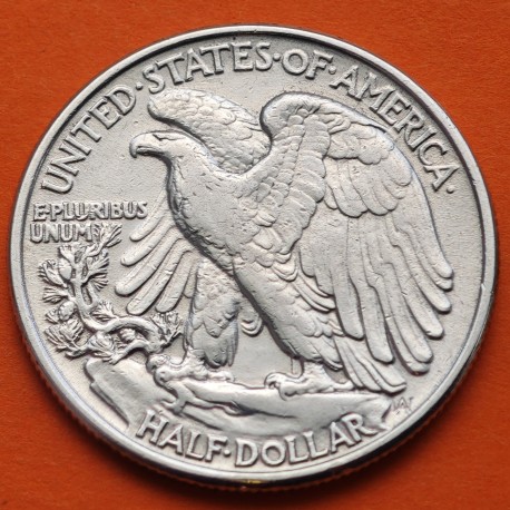 ESTADOS UNIDOS 1/2 DOLAR 1946 P WALKING LIBERTY KM.142 MONEDA DE PLATA MBC++ USA silver Half Dollar R/2