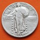 @ESCASA@ ESTADOS UNIDOS 1/4 DOLAR 1930 STANDING LIBERTY KM.145 MONEDA DE PLATA USA silver Quarter