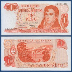 ARGENTINA 1 PESO 1974 GENERAL BELGRANO Serie F MONTAÑAS DE BARILOCHE Pick 293 BILLETE SC UNC BANKNOTE