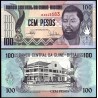 GUINEA BISSAU 100 PESOS 1990 TOTEM NATIVO - DOMINGO RAMOS - EDIFICIO PicK 11 BILLETE SC UNC BANKNOTE