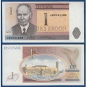 ESTONIA 1 KROON 1992 CASTILLO MEDIEVAL Pick 69 BILLETE SC Eesti Estonie 1 KROONI PRE-EURO UNC BANKNOTE