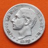 @ESCASA@ ESPAÑA Rey ALFONSO XII 50 CENTIMOS 1885 * 8/6 MSM REY y ESCUDO KM.685 MONEDA DE PLATA MBC- Spain R/3