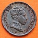 ESPAÑA Rey ALFONSO XIII 2 CENTIMOS 1905 * 05 SMV REY y ESCUDO KM.722 MONEDA DE COBRE EBC- Spain R/1
