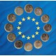 . 12 monedas x 1 EURO 2002 / 1999 EUROPE SET - COLLECTION OF THE 1 EURO COINS MONEDAS SC UNC COINS